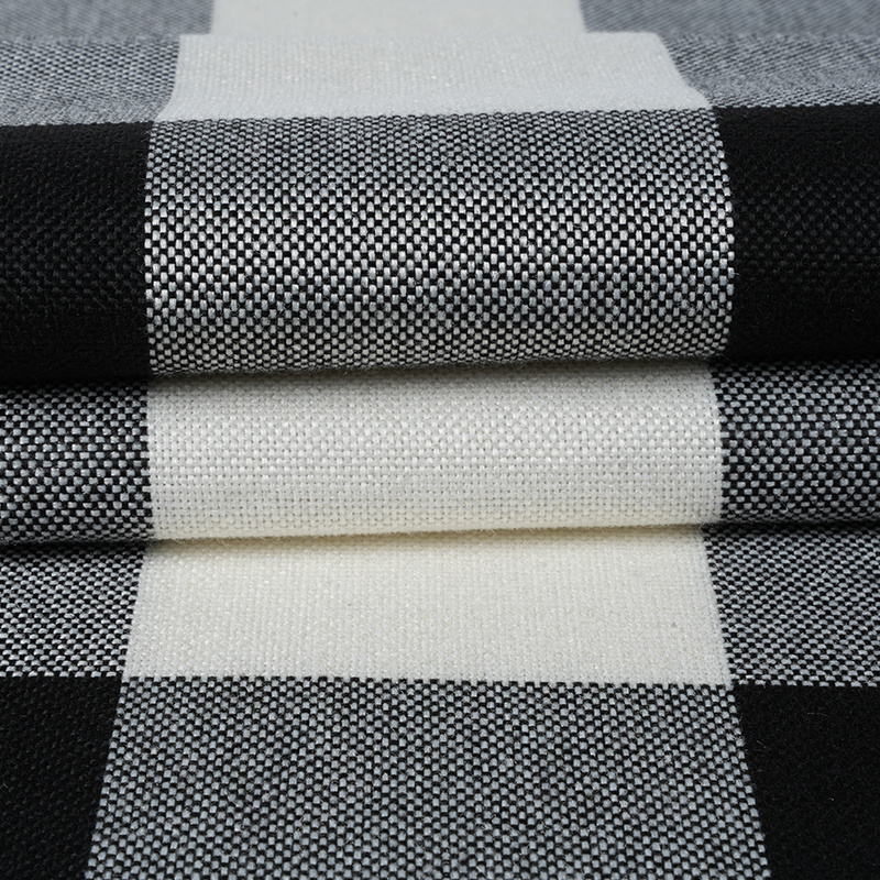 10*10 Kain Linen Poliester Kotak-kotak